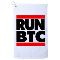 Funny Run BTC Bitcoin Logo Golf Towel