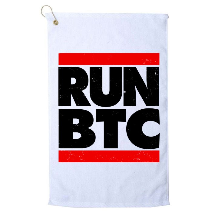 Funny Run BTC Bitcoin Logo Golf Towel