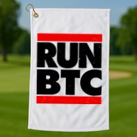 Funny Run BTC Bitcoin Logo Golf Towel