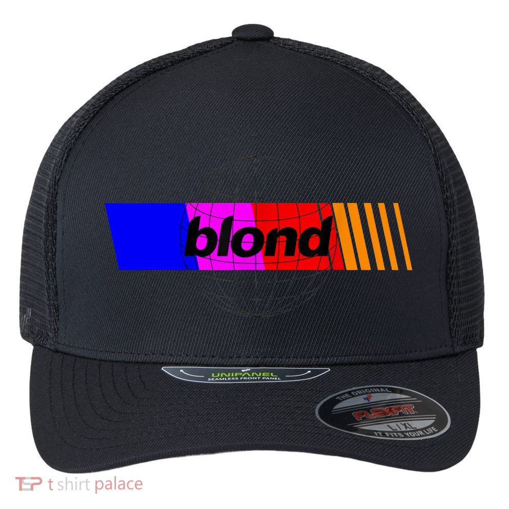 Frank Rapper Blond R&B Album Ocean Globe Worldwide Merch  Flexfit Unipanel Trucker Cap