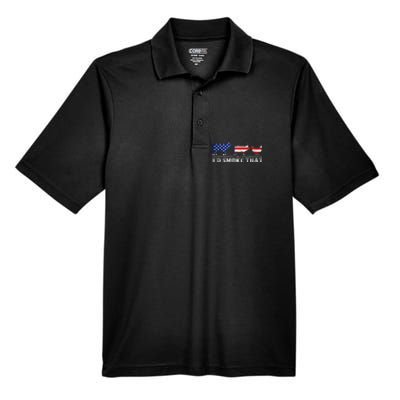 Funny Retro BBQ Party Grill Smoker Chef Dad I'd Smoke That Men's Origin Performance Pique Polo