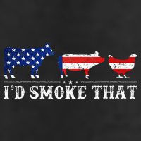Funny Retro BBQ Party Grill Smoker Chef Dad I'd Smoke That Adult Drive Performance Visor