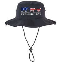 Funny Retro BBQ Party Grill Smoker Chef Dad I'd Smoke That Legacy Cool Fit Booney Bucket Hat