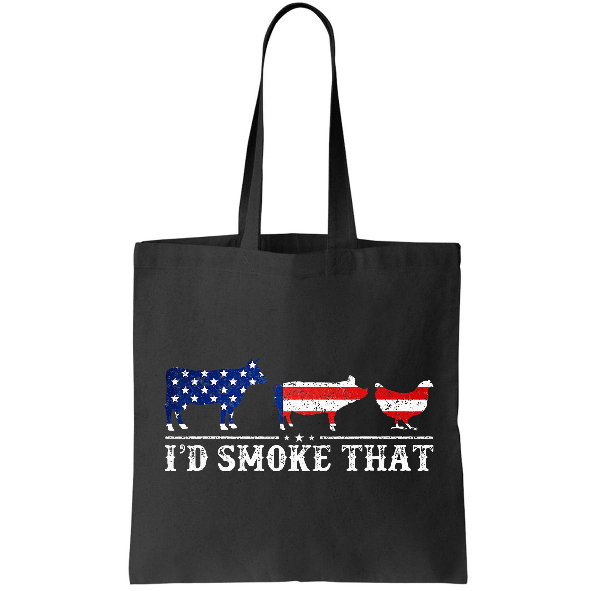 Funny Retro BBQ Party Grill Smoker Chef Dad I'd Smoke That Bag