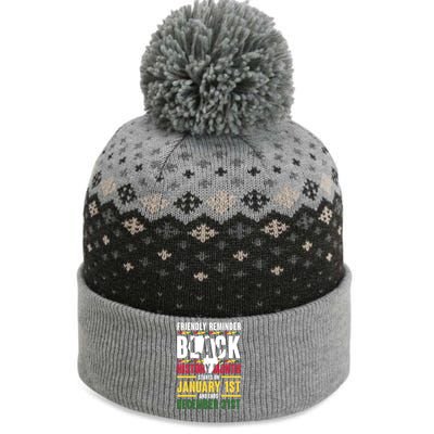 Friendly Reminder Black History Month Black Proud Africa The Baniff Cuffed Pom Beanie