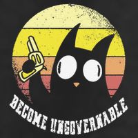 Funny Retro Black Cat Become Ungovernable Adult Drive Performance Visor