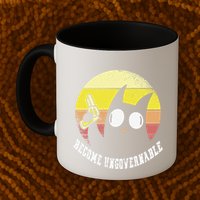 Funny Retro Black Cat Become Ungovernable Mug