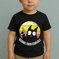 Funny Retro Black Cat Become Ungovernable Toddler T-Shirt