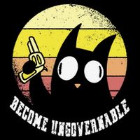 Funny Retro Black Cat Become Ungovernable Wool Snapback Cap