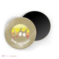 Funny Retro Black Cat Become Ungovernable Magnet
