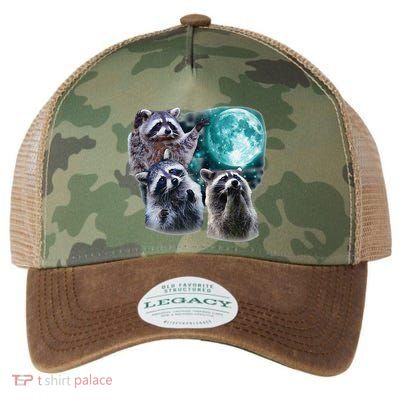 Funny Raccoon Boxer Trash Money We Gettin Rich Legacy Tie Dye Trucker Hat
