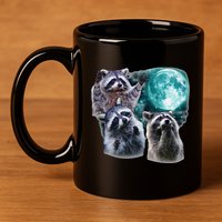 Funny Raccoon Boxer Trash Money We Gettin Rich 11oz C Handle Ceramic Mug