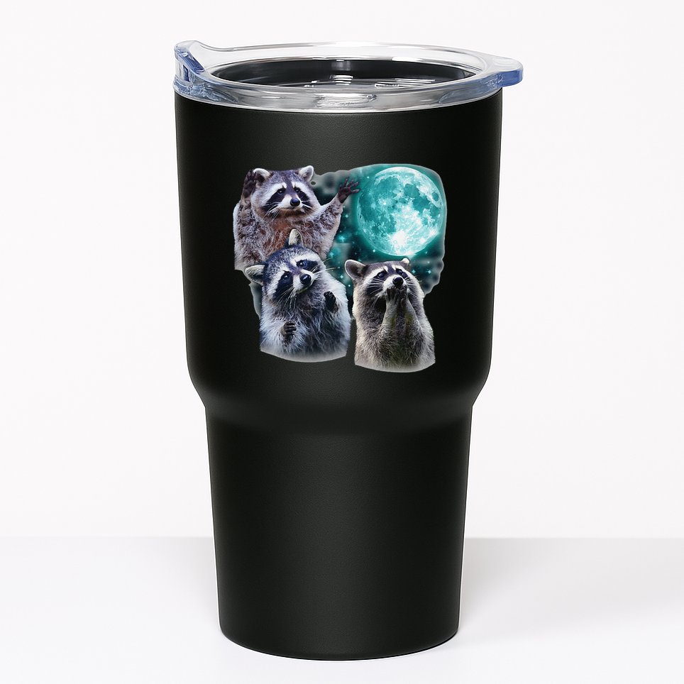 Funny Raccoon Boxer Trash Money We Gettin Rich Tumbler