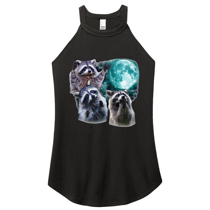 Funny Raccoon Boxer Trash Money We Gettin Rich Women's Perfect Tri Rocker Tank