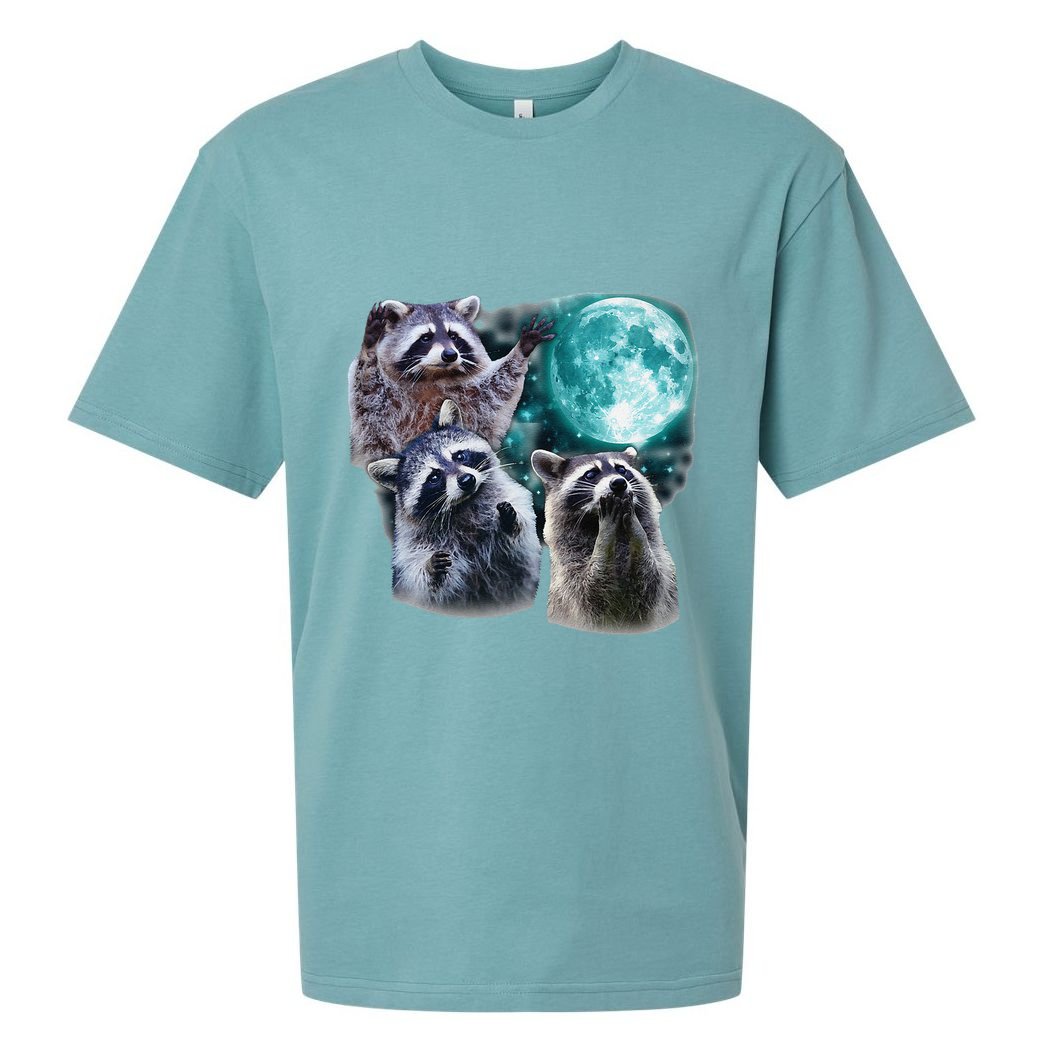 Funny Raccoon Boxer Trash Money We Gettin Rich Sueded Cloud Jersey T-Shirt