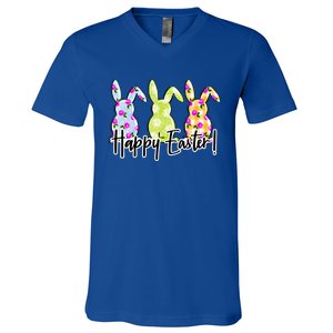 Funny Rabbits Bunnies Happy Easter Day Meaningful Gift V-Neck T-Shirt