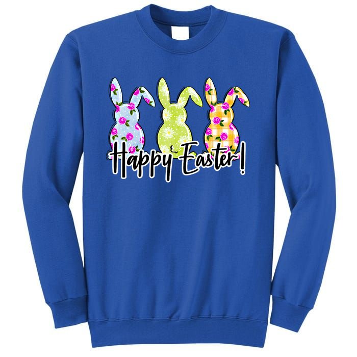 Funny Rabbits Bunnies Happy Easter Day Meaningful Gift Tall Sweatshirt