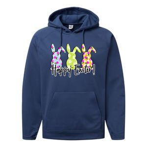 Funny Rabbits Bunnies Happy Easter Day Meaningful Gift Performance Fleece Hoodie