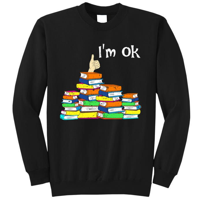 Funny Reading Book Lovers Im Ok National Book Lovers Day Sweatshirt