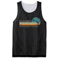 Funny Retro Be Like Water Run Through The Hose Mesh Reversible Basketball Jersey Tank