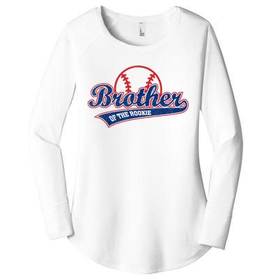 Funny Retro Baseball Brother Of The Rookie Women's Perfect Tri Tunic Long Sleeve Shirt