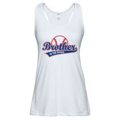 Funny Retro Baseball Brother Of The Rookie Ladies Essential Flowy Tank