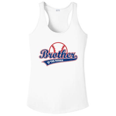 Funny Retro Baseball Brother Of The Rookie Ladies PosiCharge Competitor Racerback Tank