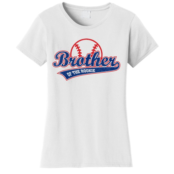 Funny Retro Baseball Brother Of The Rookie Women's T-Shirt