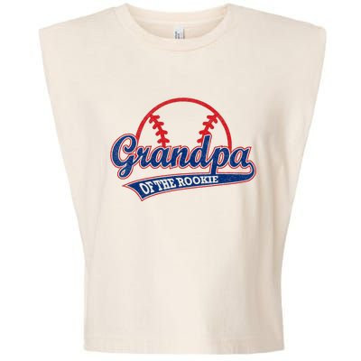 Funny Retro Baseball Grandpa Of The Rookie Garment-Dyed Women's Muscle Tee