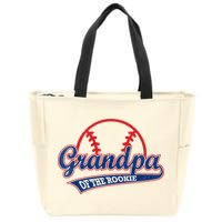 Funny Retro Baseball Grandpa Of The Rookie Zip Tote Bag
