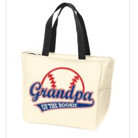 Funny Retro Baseball Grandpa Of The Rookie Zip Tote Bag