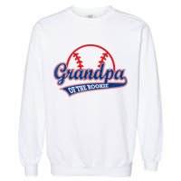 Funny Retro Baseball Grandpa Of The Rookie Garment-Dyed Sweatshirt