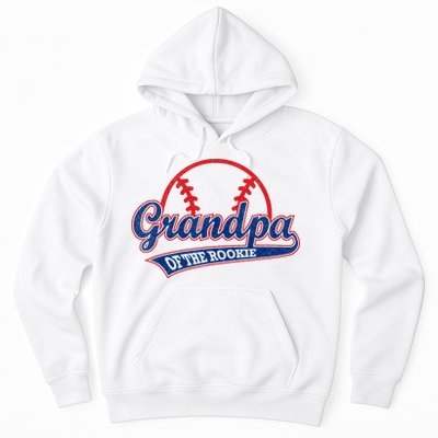Funny Retro Baseball Grandpa Of The Rookie Hoodie