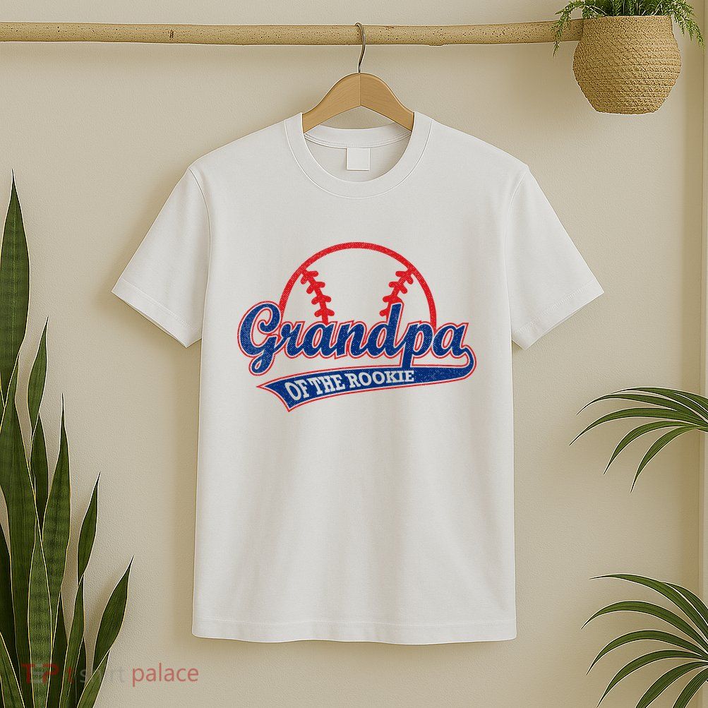 Funny Retro Baseball Grandpa Of The Rookie T-Shirt