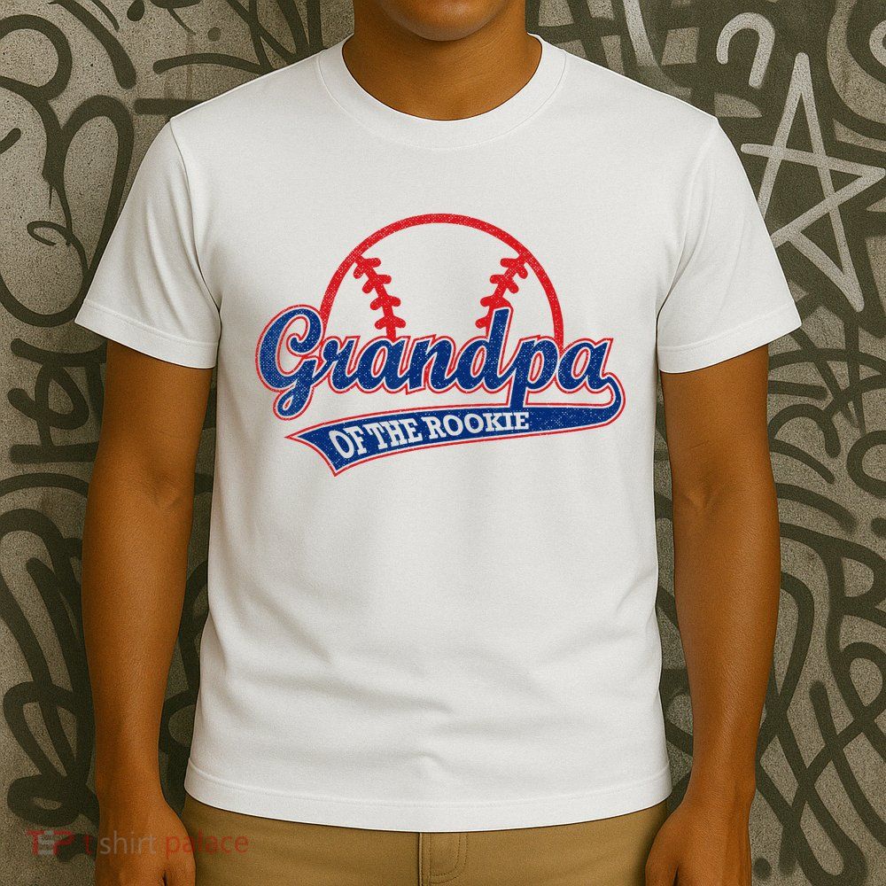 Funny Retro Baseball Grandpa Of The Rookie T-Shirt