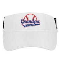 Funny Retro Baseball Grandpa Of The Rookie Adult Drive Performance Visor