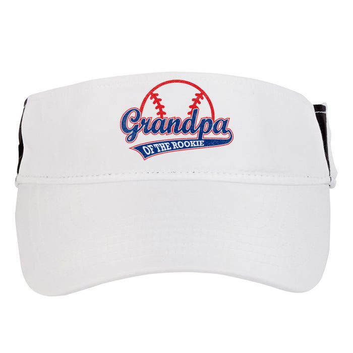 Funny Retro Baseball Grandpa Of The Rookie Adult Drive Performance Visor