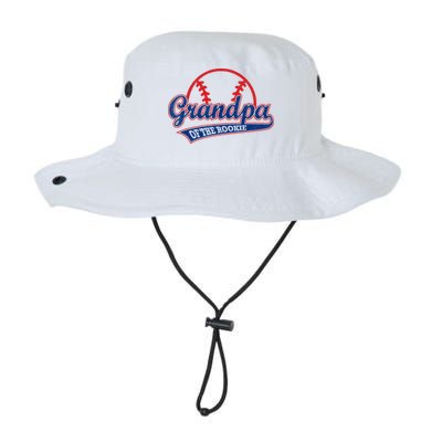 Funny Retro Baseball Grandpa Of The Rookie Bucket Hat