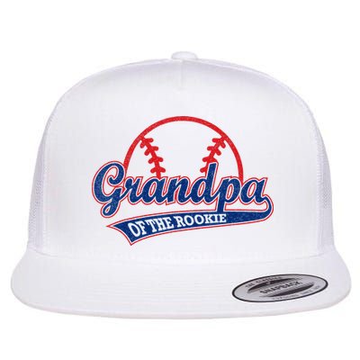 Funny Retro Baseball Grandpa Of The Rookie Flatbill Hat