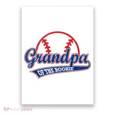 Funny Retro Baseball Grandpa Of The Rookie Poster