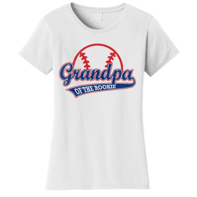 Funny Retro Baseball Grandpa Of The Rookie Women's T-Shirt