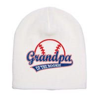 Funny Retro Baseball Grandpa Of The Rookie Short Acrylic Beanie