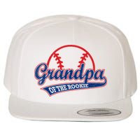 Funny Retro Baseball Grandpa Of The Rookie Wool Snapback Cap