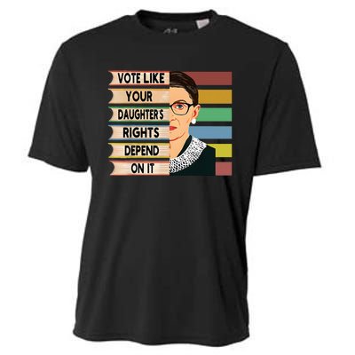 Feminist Ruth Bader Ginsburg Rbg Quote Girl With Book Women Cooling Performance Crew T-Shirt