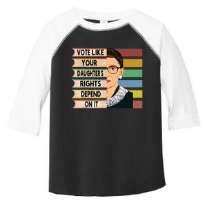 Feminist Ruth Bader Ginsburg Rbg Quote Girl With Book Women Toddler Fine Jersey T-Shirt