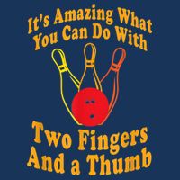 Funny Retro Bowling Ball Two Fingers And A Thumb Infant Baby Jersey Bodysuit