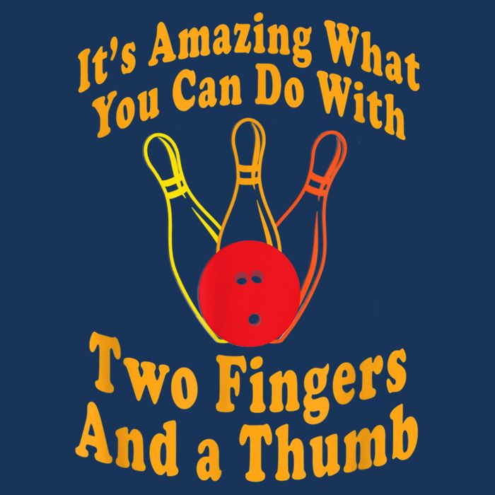 Funny Retro Bowling Ball Two Fingers And A Thumb Infant Baby Jersey Bodysuit
