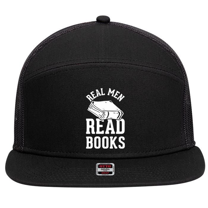 Funny Read Books 7 Panel Mesh Trucker Snapback Hat