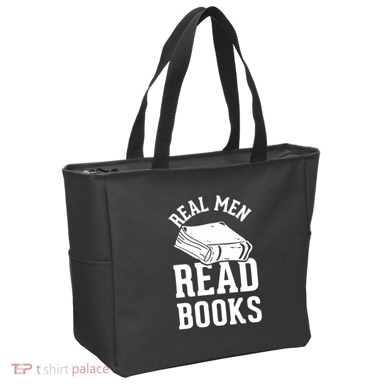 Funny Read Books Zip Tote Bag