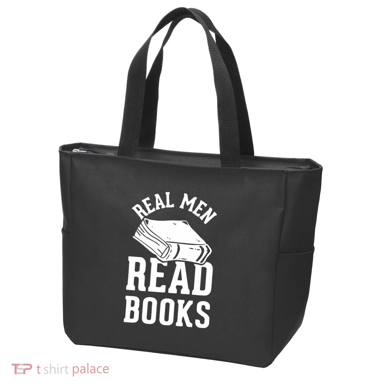 Funny Read Books Zip Tote Bag